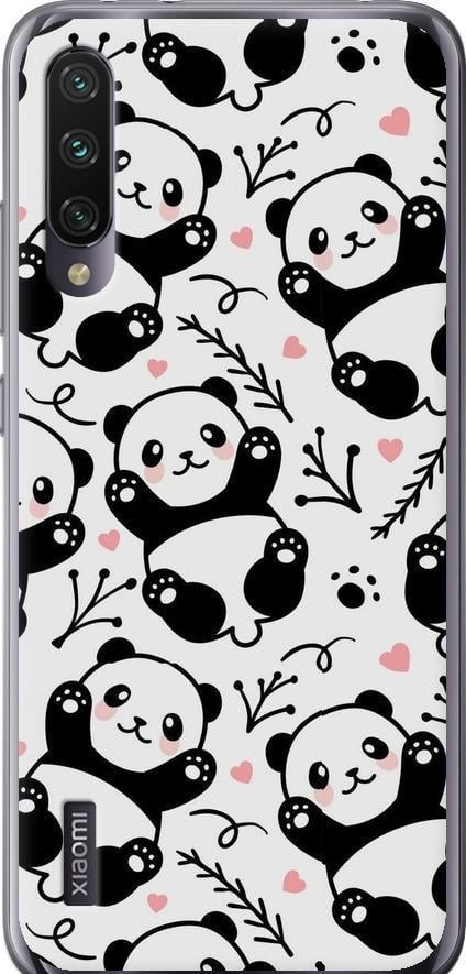Чехол на Xiaomi Mi A3 Панды (4318u-1737-42517)