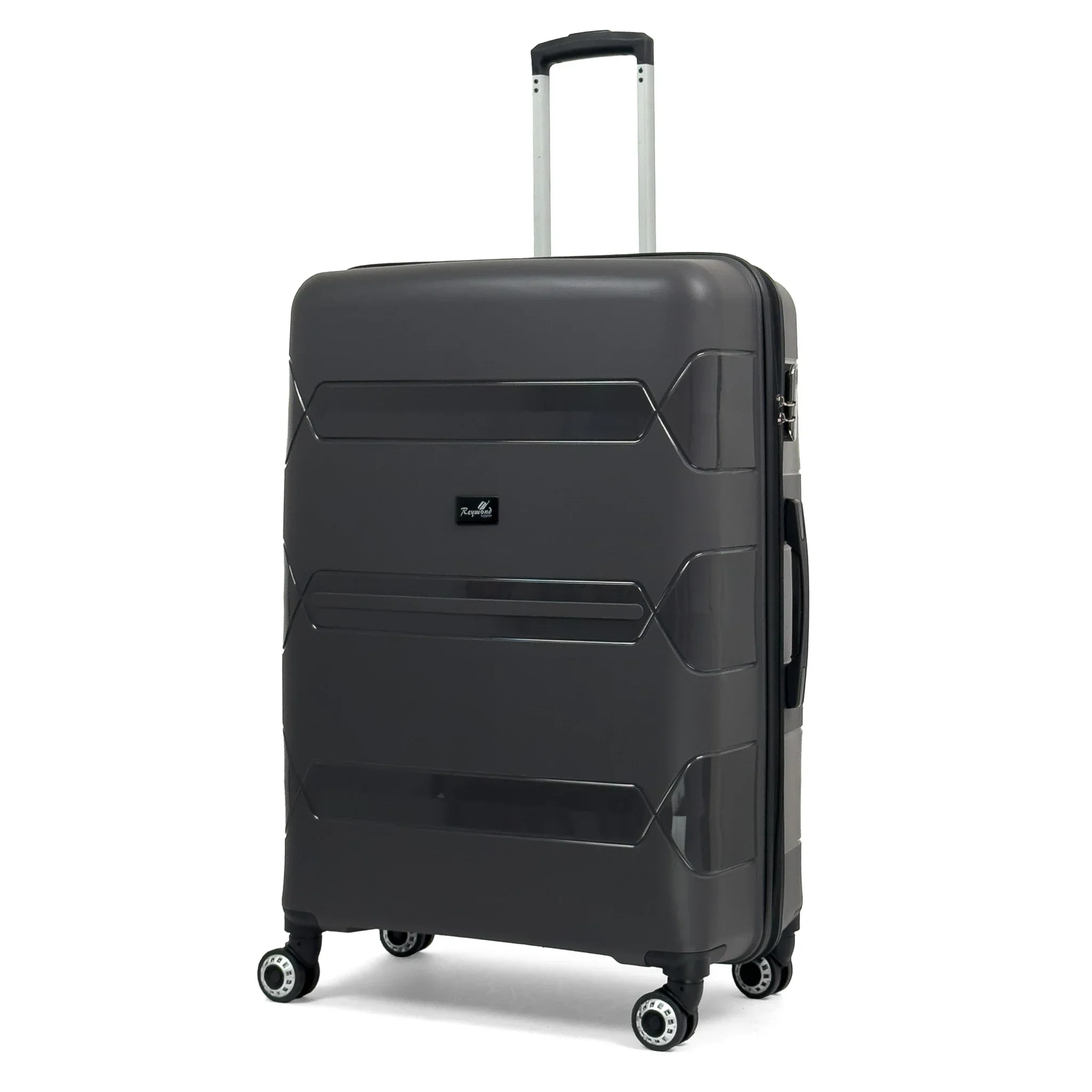 Чемодан Reymond PP002-L полипропилен с расширением на 4-х двойных колесах L 120/10 л - фото 1