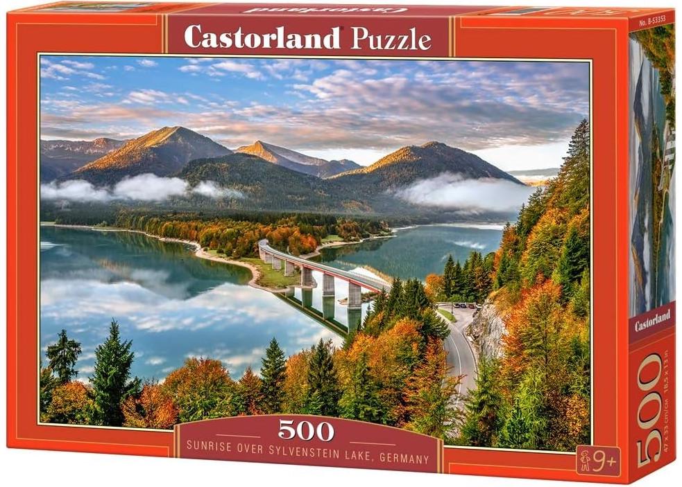 Пазл Castorland Восход над озером Сильвенштайн Германия 500 дет.