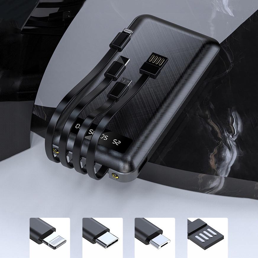 Внешний аккумулятор, павербанк YOYO 10000mAh + Lightning / Type-C / Micro / USB (PB02) - фото 5 Внешний аккумулятор, павербанк YOYO 10000mAh + Lightning / Type-C / Micro / USB (PB02) - фото 5