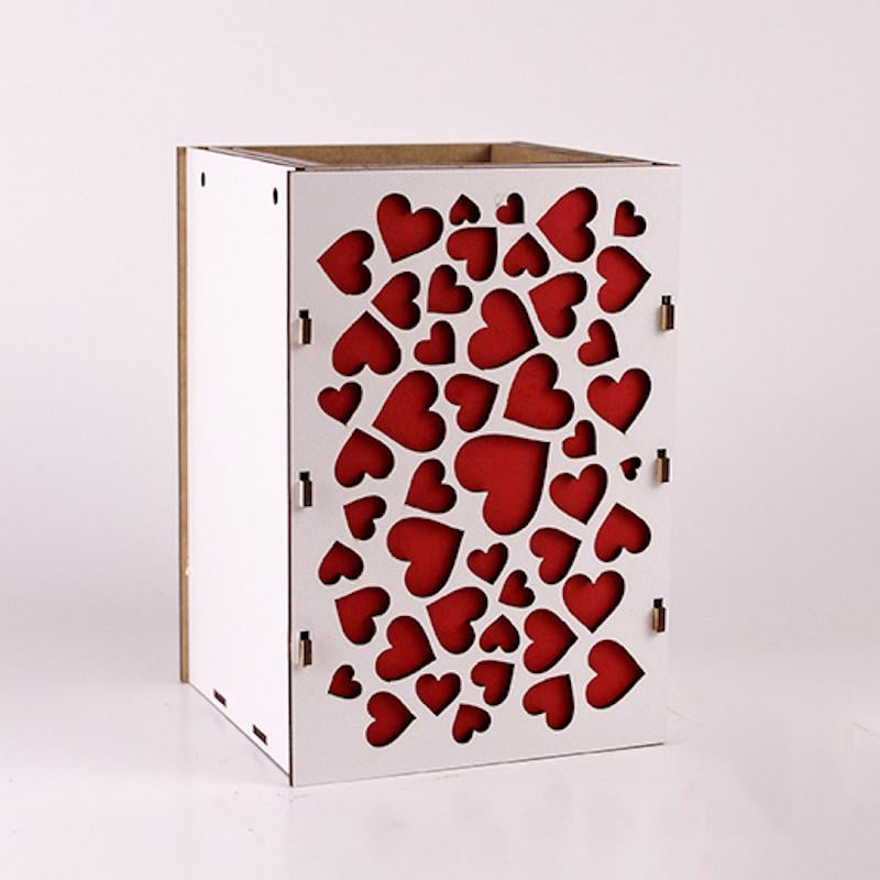 Набір кашпо сердечки вертикальні (2490)