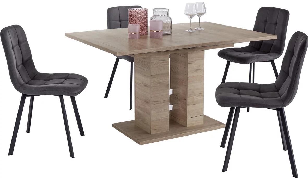 Обеденный раздвижной стол HELENA 140-220x90 см Дуб San Remo (ART2083)(17807726)