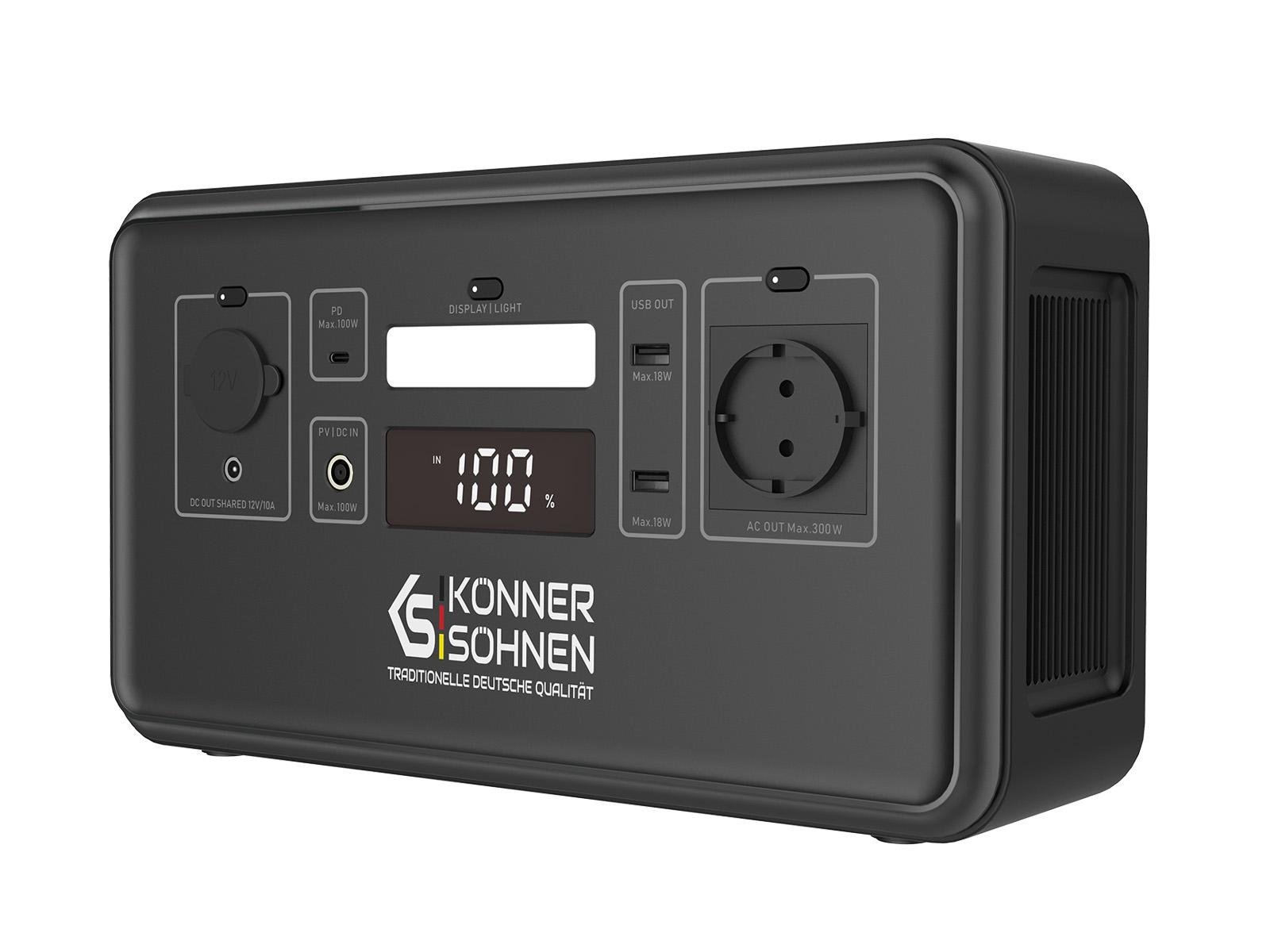 Станція зарядна Konner&SohnenKS 300PS LifePo4 294 Вт/год 4x3,2 В 4000 циклів 80% DOD 300/500 Вт (00016421) - фото 4 Станція зарядна Konner&SohnenKS 300PS LifePo4 294 Вт/год 4x3,2 В 4000 циклів 80% DOD 300/500 Вт (00016421) - фото 4
