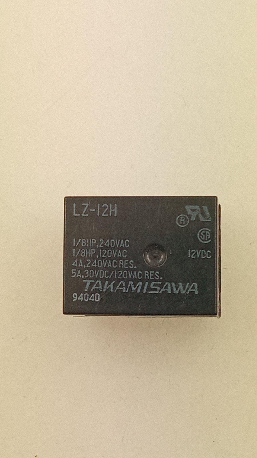 Реле Takamisawa LZ12HUC12VDC 5A/240VAC16x15x21 (09920)