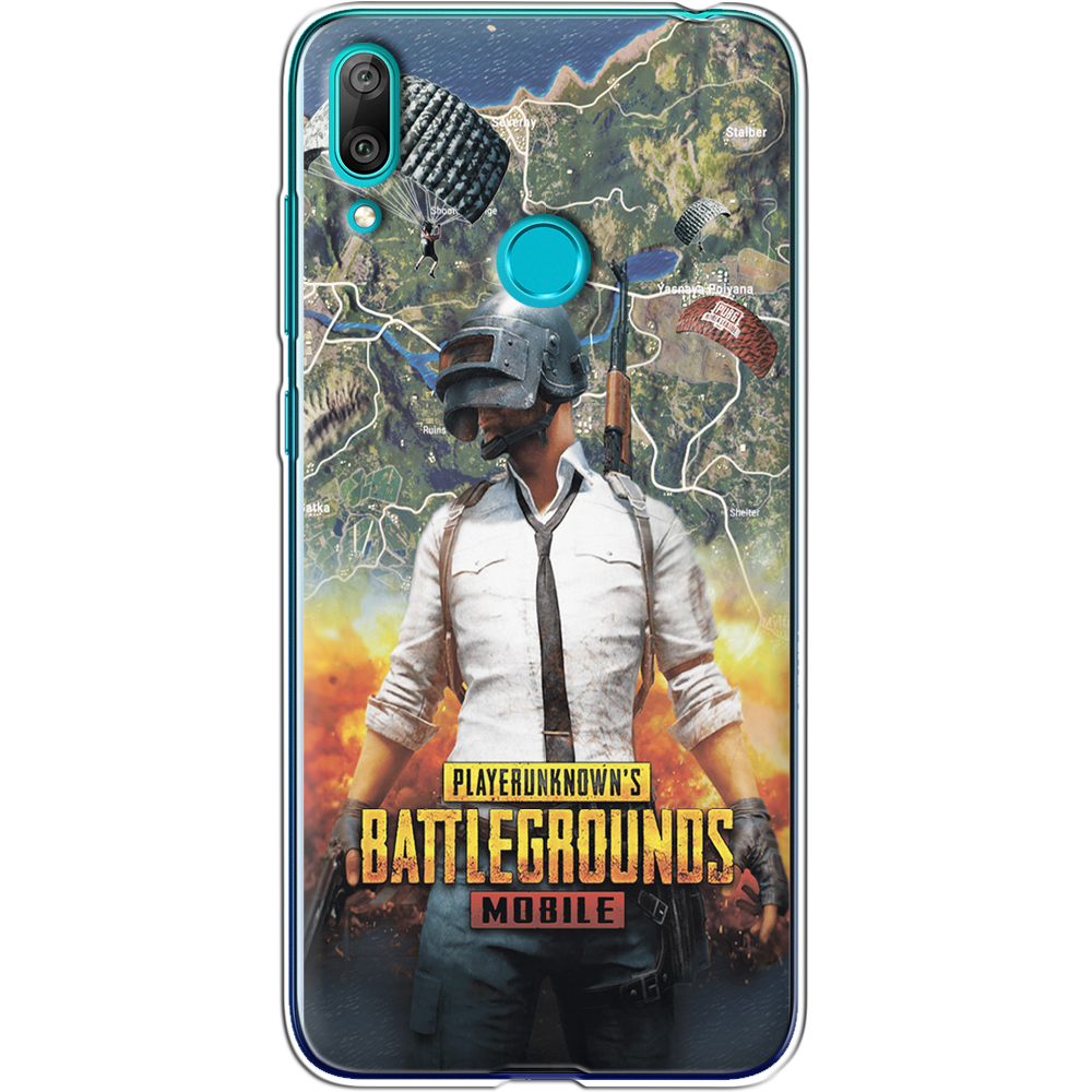 Чехол Boxface Huawei Y7 2019 PUBG Mobile Прозрачный силикон (36044-up2309-36044)