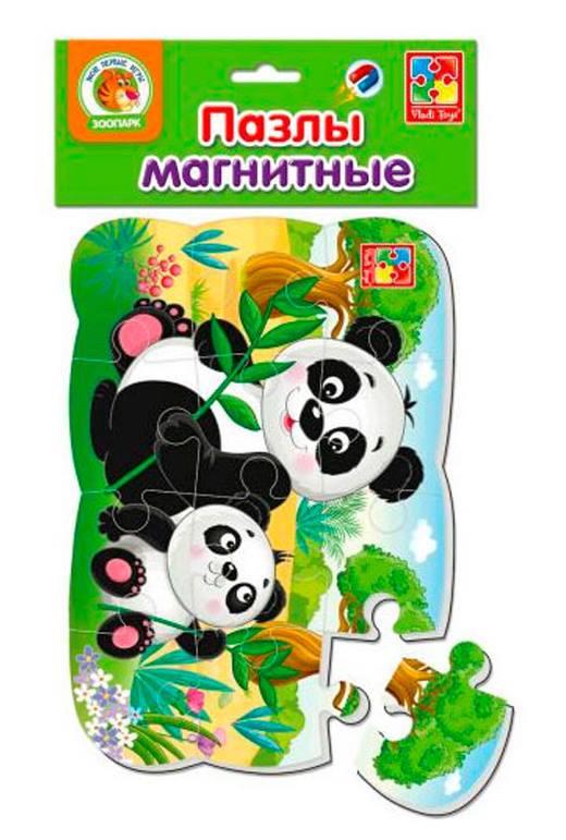 Пазли дитячі на магніті Пандочки А5 VT3205-80, 12 ел.