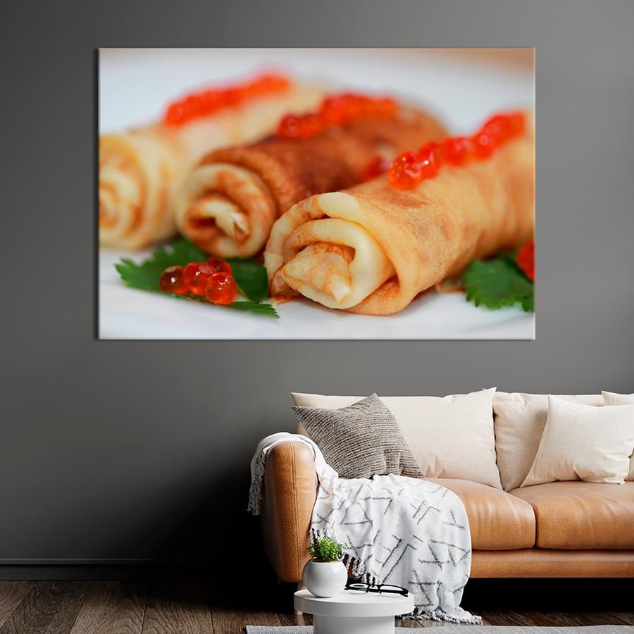 Настенний декор Блины с икрой 120x80 см (A495-1)
