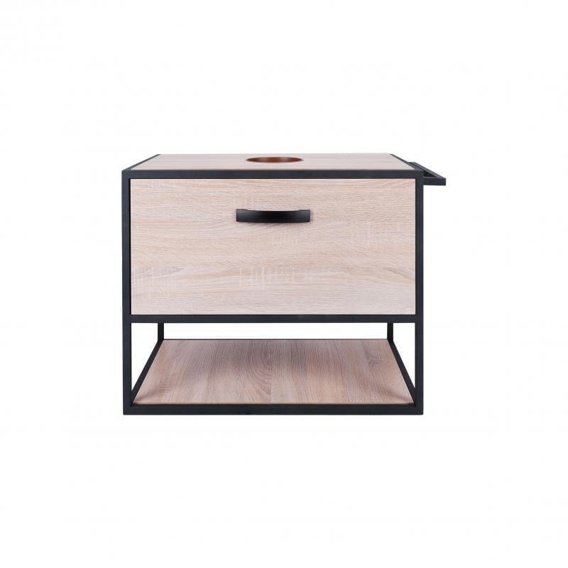Тумба подвесная Q-tap Taurus 600х476х469 Whitish oak со столешницей QT2479TPT603WO (13810)