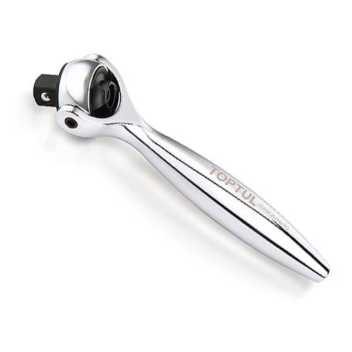 Трескачка Toptul 1/4" с шарниром на 90 зубцов 95 мм металлическая ручка (106-112-CHKX0810)