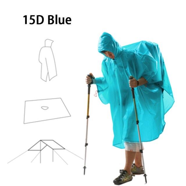 Пончо-тент 3F Ul Gear 210T polyester Basic Blue - фото 3