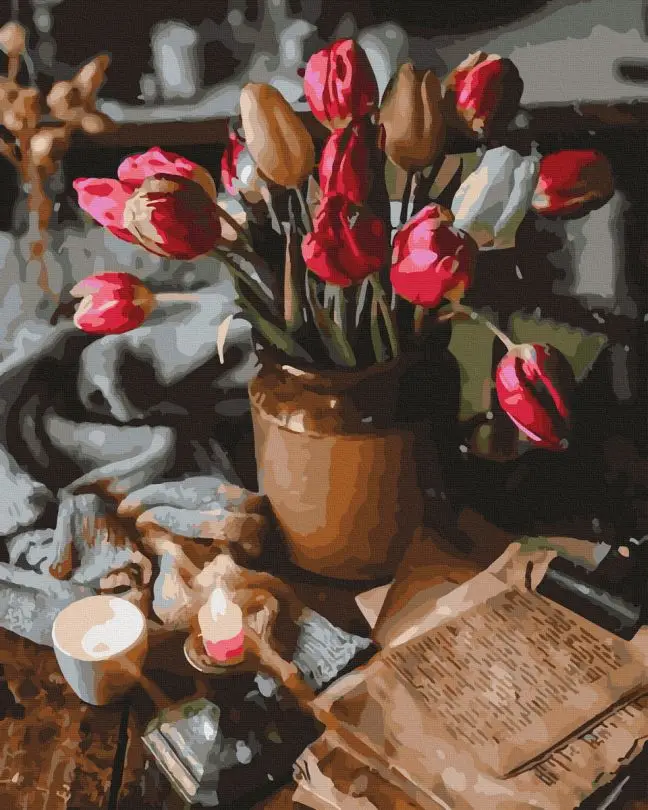 Картина по номерам Brushme Тюльпаны 40x50 см (BRM43722)