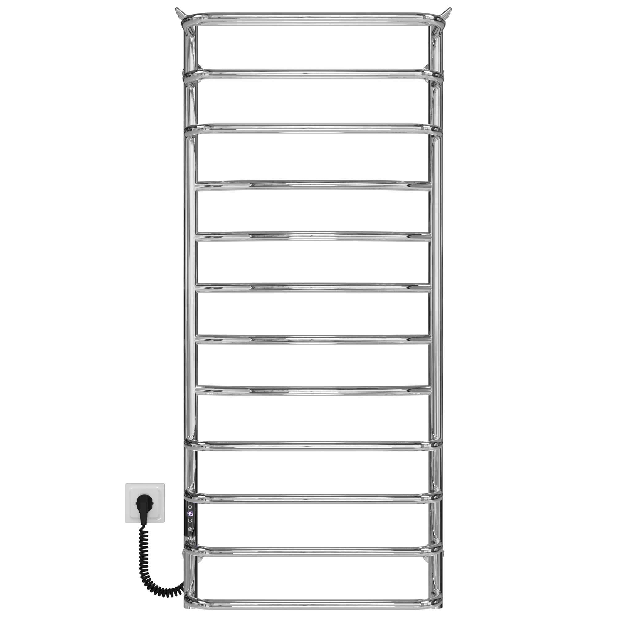 Полотенцесушитель электрический Deffi Юность П12 JD03 левое подключение нержавеющая сталь 500х1200 мм Хром (C.YU.120.50.12.E.C.L.1)