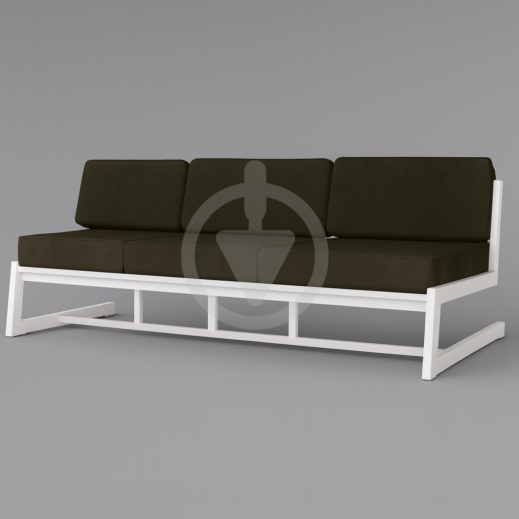 Диван металевий AVVS tech Атлас лофт велюр 246 см Коричневий/Білий (30222882) - фото 1 Диван металевий AVVS tech Атлас лофт велюр 246 см Коричневий/Білий (30222882) - фото 1