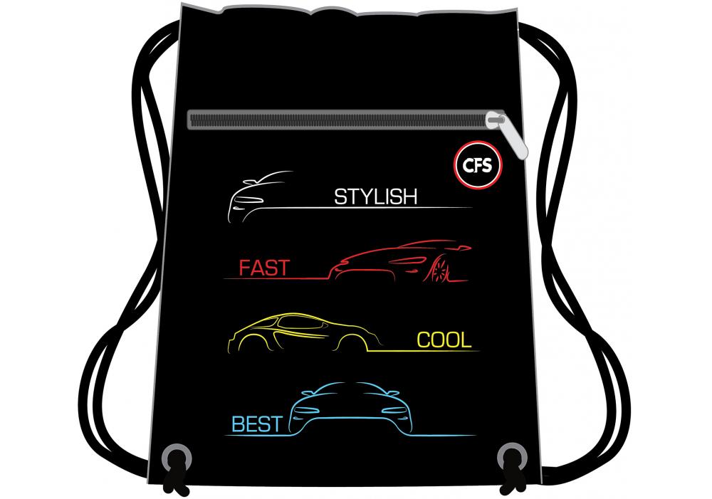 Сумка для обуви Cool For School Stylish Car 41x33 см Черный (CF85751)