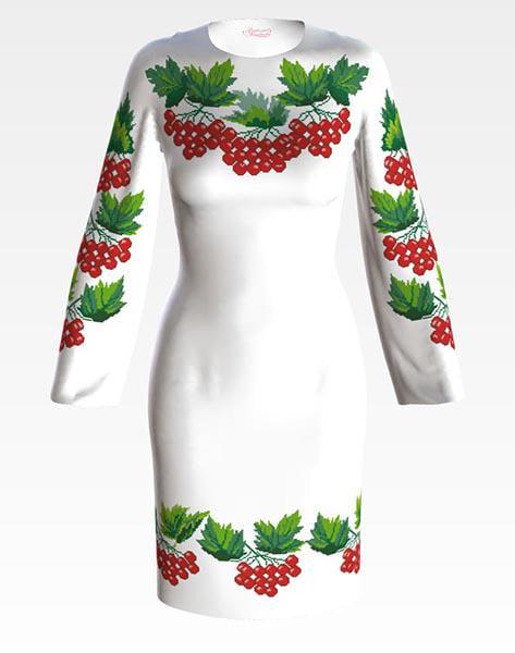 Заготовка жіночого плаття ПЛ037 Калина для вишивки бісером та нитками з домотканого полотна Льняний (ПЛ037дМ) Заготовка жіночого плаття ПЛ037 Калина для вишивки бісером та нитками з домотканого полотна Льняний (ПЛ037дМ)