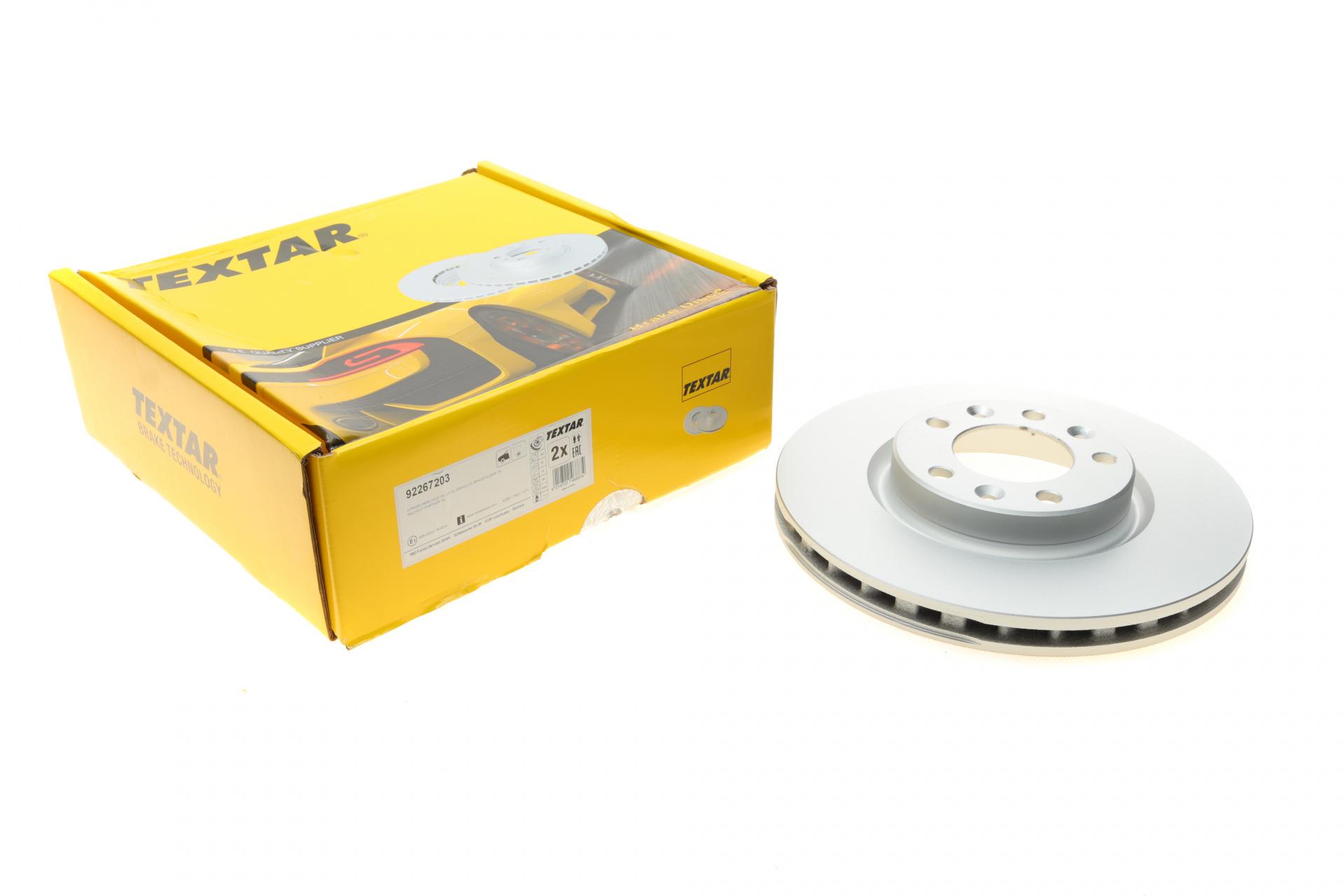 Тормозной диск передний TEXTAR для Citroen C4 13-/Berlingo/Opel Combo 18-PRO 283x26 мм (92267203)