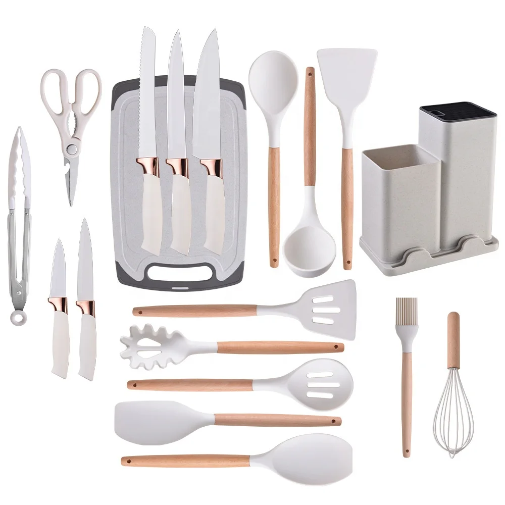 Набір кухонного приладдя Kitchenware Set 19 предметів Білий - фото 8 Набір кухонного приладдя Kitchenware Set 19 предметів Білий - фото 8