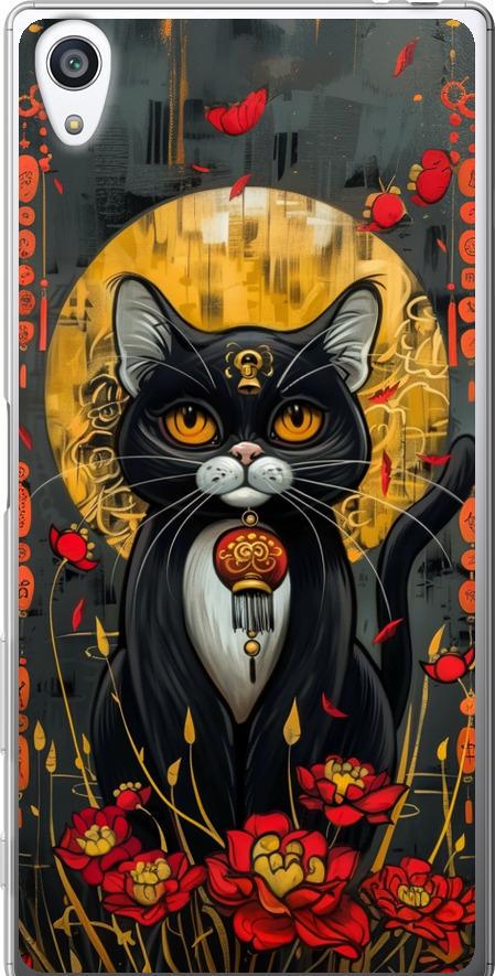Чехол на Sony Xperia Z5 Premium E6883 China Cat (6134t-345-42517)