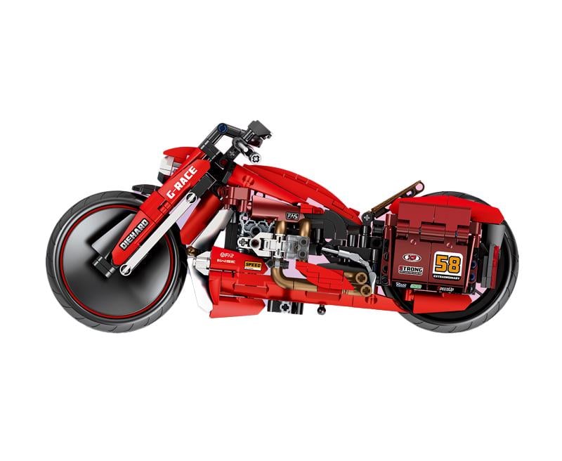 Конструктор мотоцикл Sembo 701811 Chopper 803 детали - фото 2 Конструктор мотоцикл Sembo 701811 Chopper 803 детали - фото 2