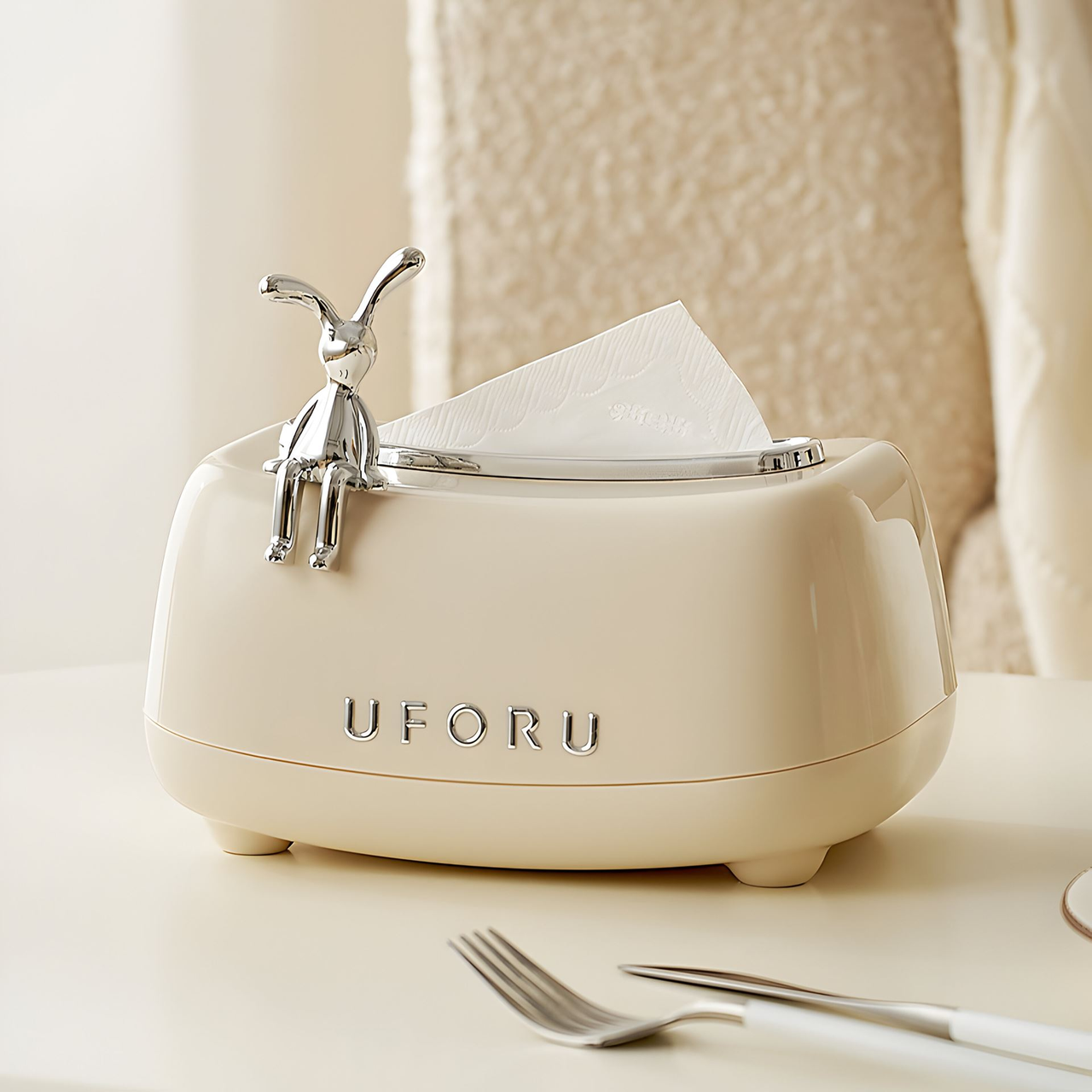 Салфетница UFORU с зайчиком (D2198)