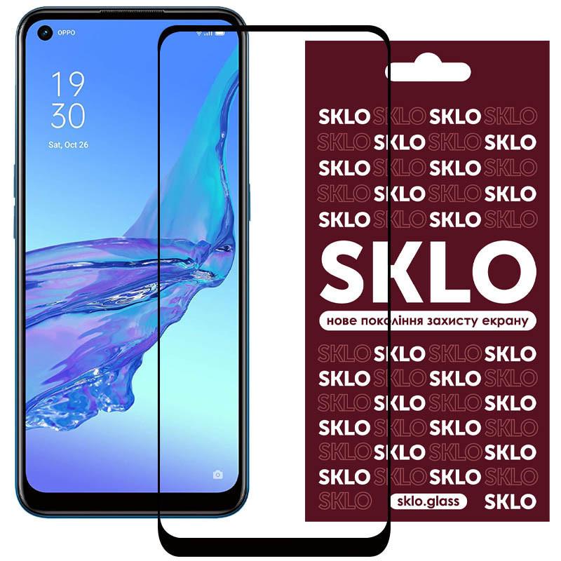 Защитное стекло противоударное SKLO 3D full glue для Oppo A76 4G/A96 4G закаленное Прозрачный