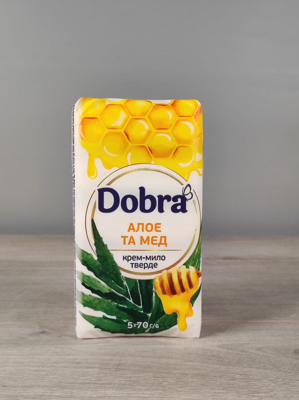 Мыло твердое для всего тела Dobra алоэ и мед 350 г (1903299376)