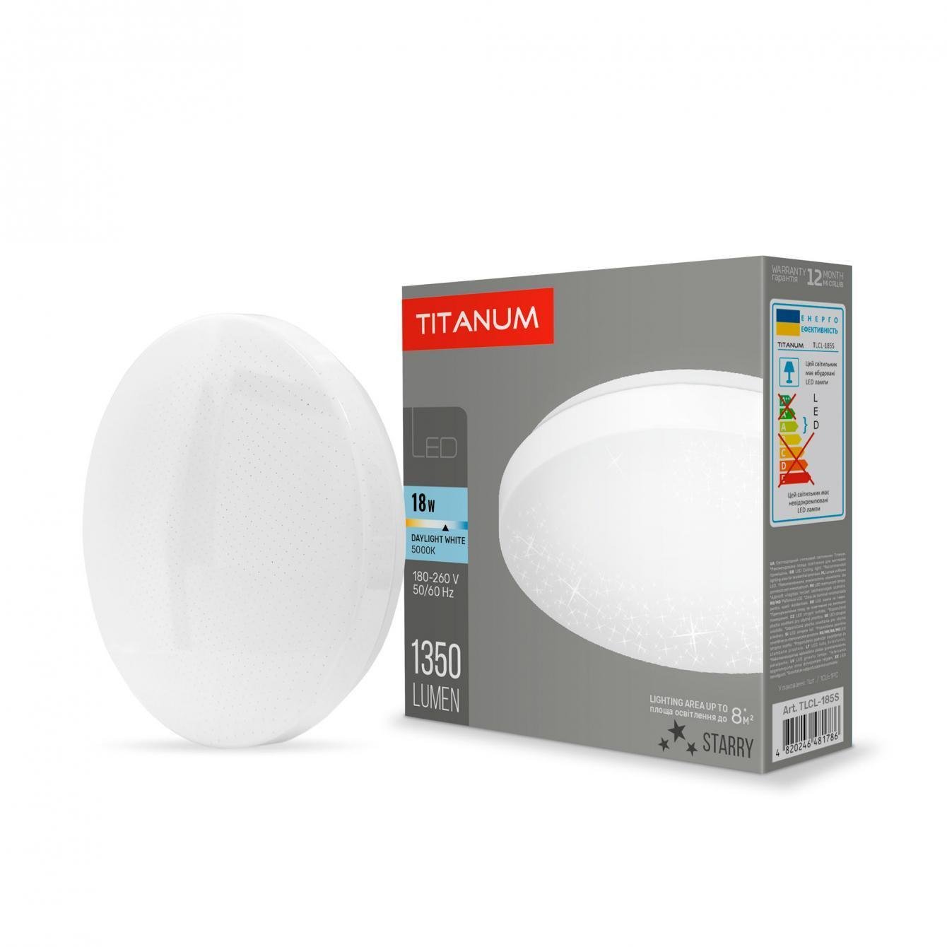 Настенно-потолочный LED-светильник TITANUM Звездное небо 18W 4100K (27548818) Настенно-потолочный LED-светильник TITANUM Звездное небо 18W 4100K (27548818)