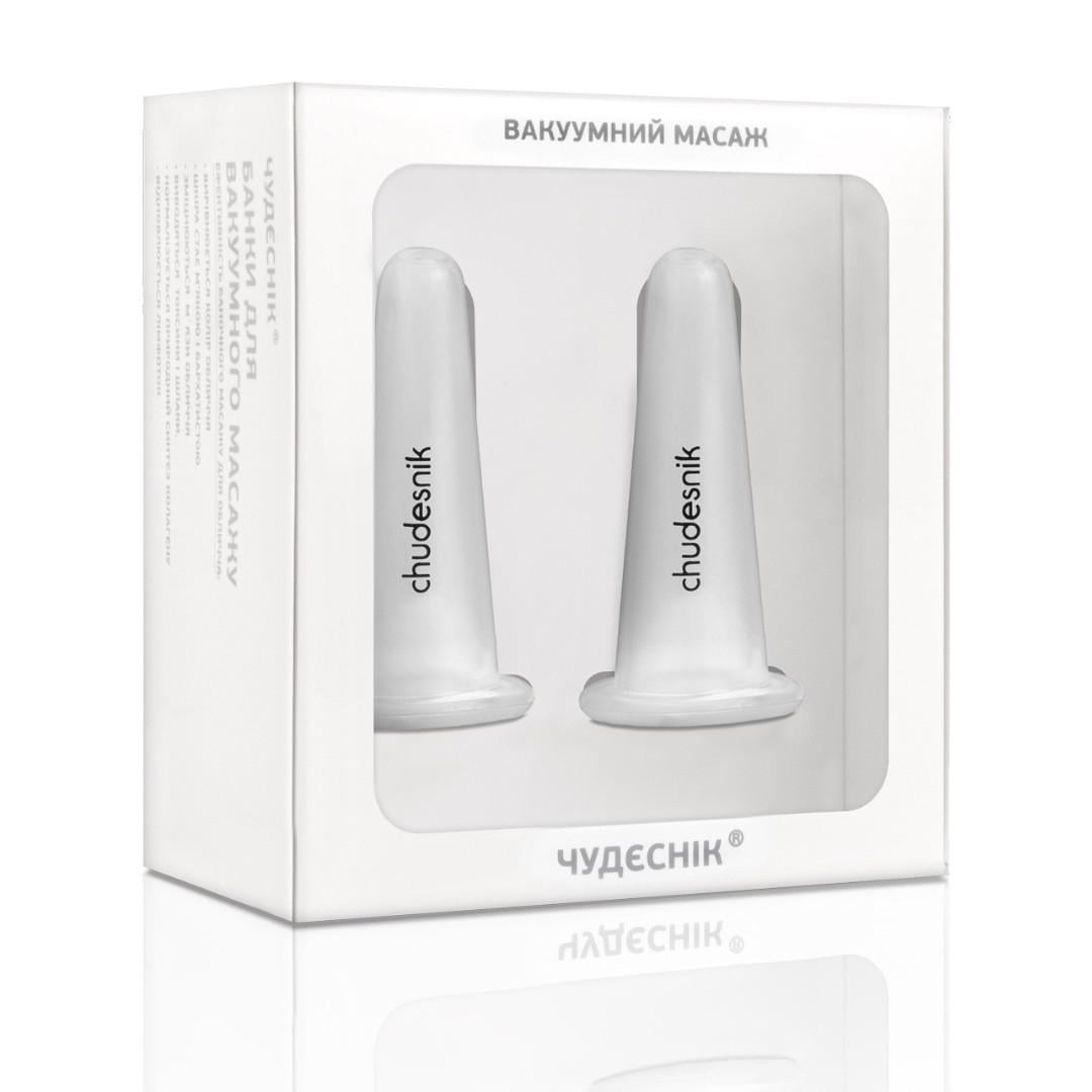Банки массажные вакуумные Chudesnik БМП-20 для лица 2 шт. Прозрачный (60583267) Банки массажные вакуумные Chudesnik БМП-20 для лица 2 шт. Прозрачный (60583267)