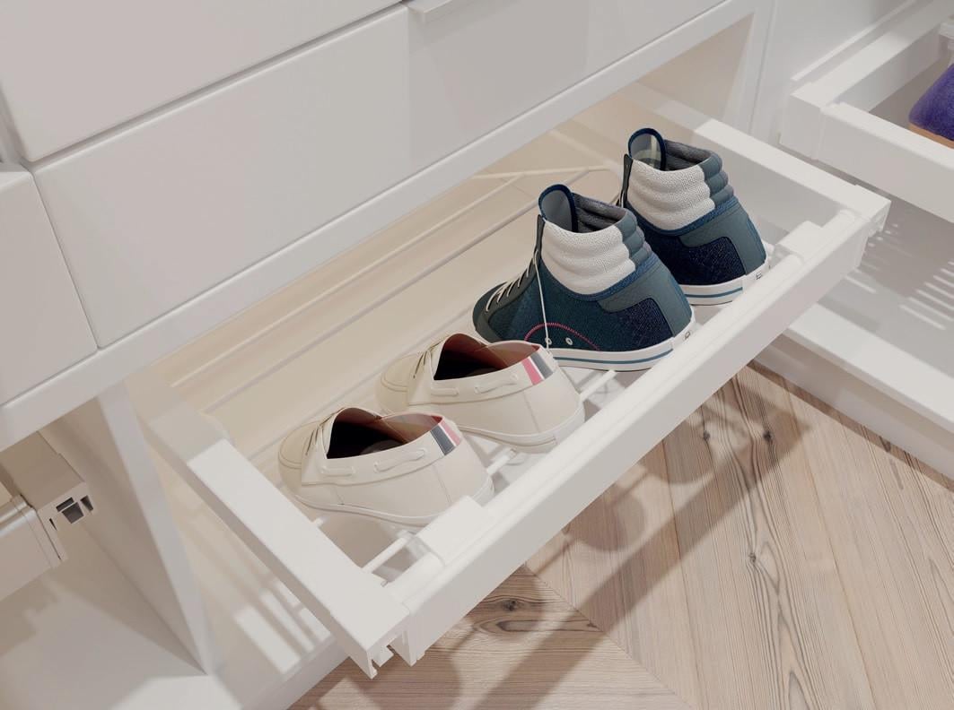 Полиця для взуття GTV Elite з дотягом повного висуву 800 мм Білий (WG-POBUW80-10) - фото 6 Полиця для взуття GTV Elite з дотягом повного висуву 800 мм Білий (WG-POBUW80-10) - фото 6