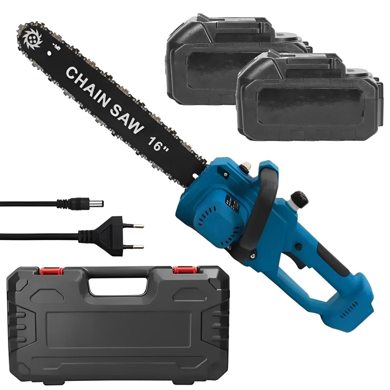 Электропила аккумуляторная Electric SAW 40 см 2500 Вт 68V 2 аккумулятора (CHS4016)