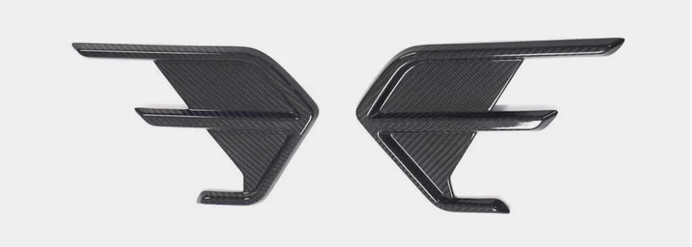 Накладки на вентиляционные отверстия заднего бампера для RS7 2018-2022 для Audi A7 2018- гг. карбон (132972)