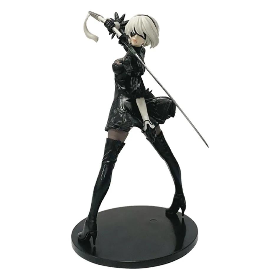 Фигурка коллекционная аниме NieR Automata YoRHa 2B с мечом YoRHa No.2 Type B 18 см PVC 1:12 (1607)