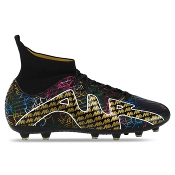 Бутсы GUANJUNBAO р. 45 Черный/Фуксия/Золотой (CK15-1)