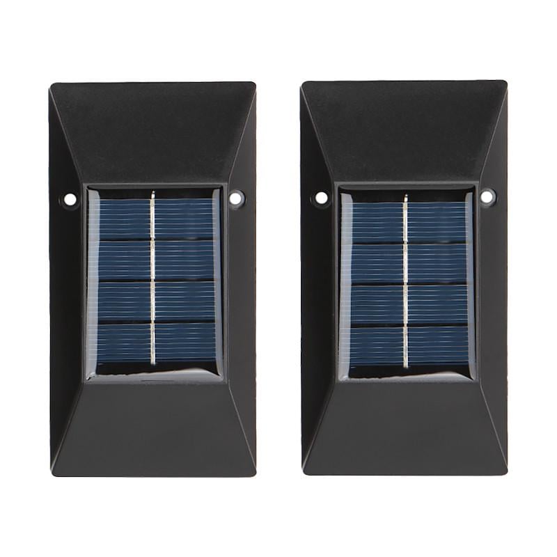 Вуличний світильник Lesko 2107 6 LED 2 шт. настінний на сонячній батареї Вуличний світильник Lesko 2107 6 LED 2 шт. настінний на сонячній батареї