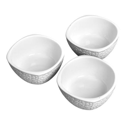 Соусники Stenson порцелянові 3 шт. 10х10х4,5 см (91892)