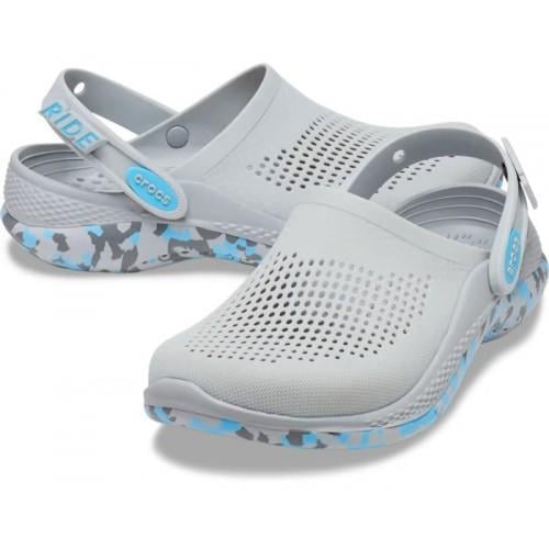 Сабо Crocs LiteRide 360 Marbled Clog р. 36-37 Сірий (13723)