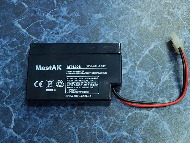 Аккумулятор MastAK MT1208 12V 0,8 Ah (185057) - фото 2
