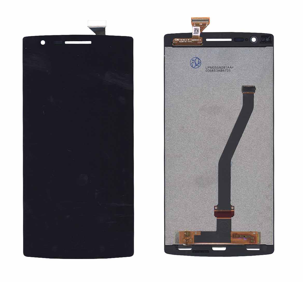 Матрица с тачскрином для телефона OnePlus One Черный