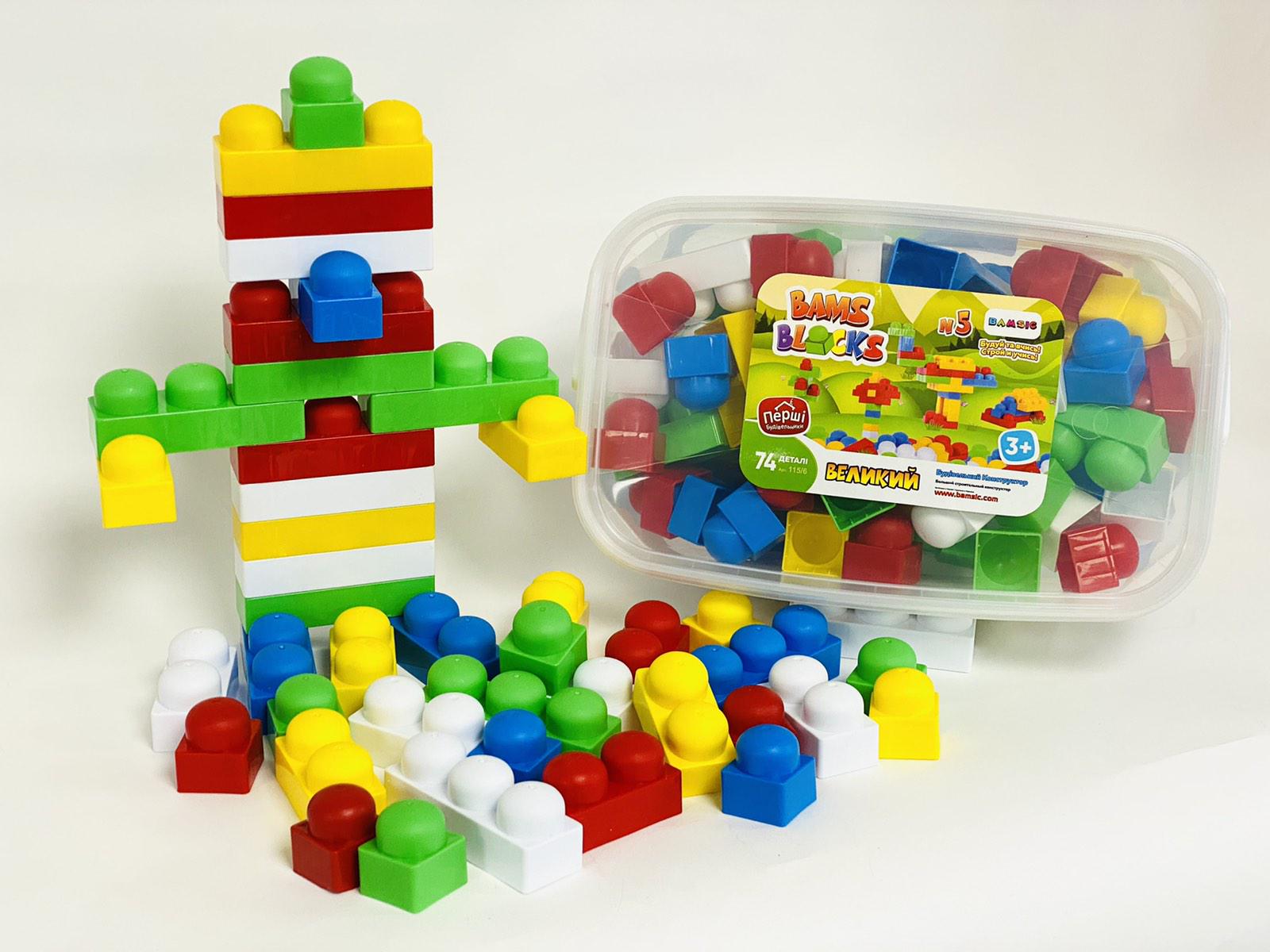 Конструктор BAMSBLOCK №5 115/6 74 дет. 29x18x15 см (MTT-120684)