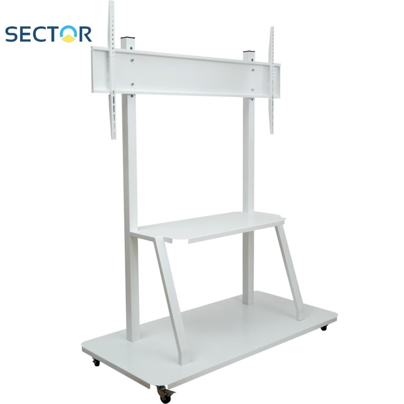 Стойка мобильная SECTOR ПС-01 подставка для телевизора/интерактивной панели 55-100" White (23793664) - фото 2