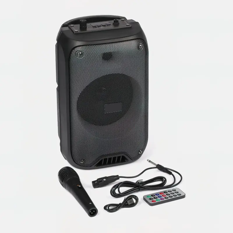 Колонка портативная XPRO RX-6168 10 Вт USB/SD/FM радио/Bluetooth/1 микрофон/ДУ (MER-15709)