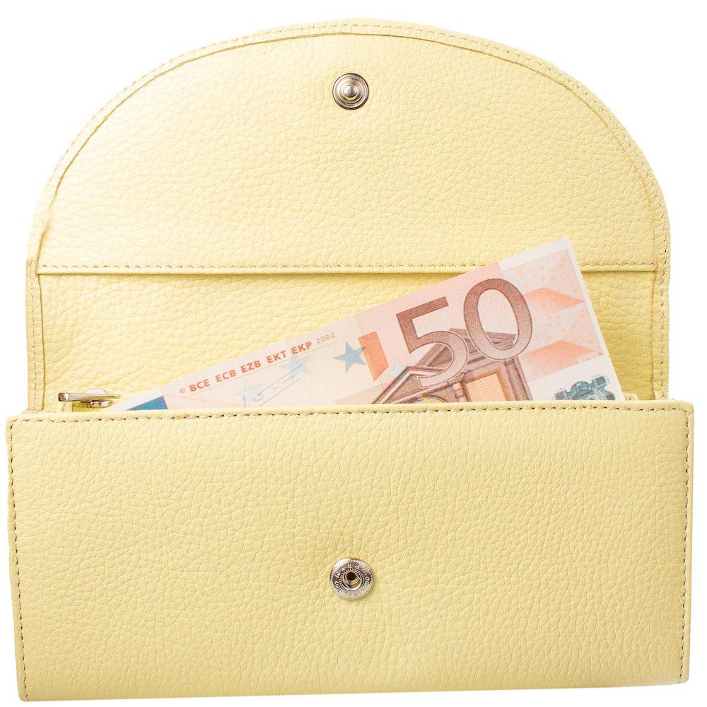 Гаманець жіночий шкіряний DESISAN 1247 Світло-жовтий - фото 5
