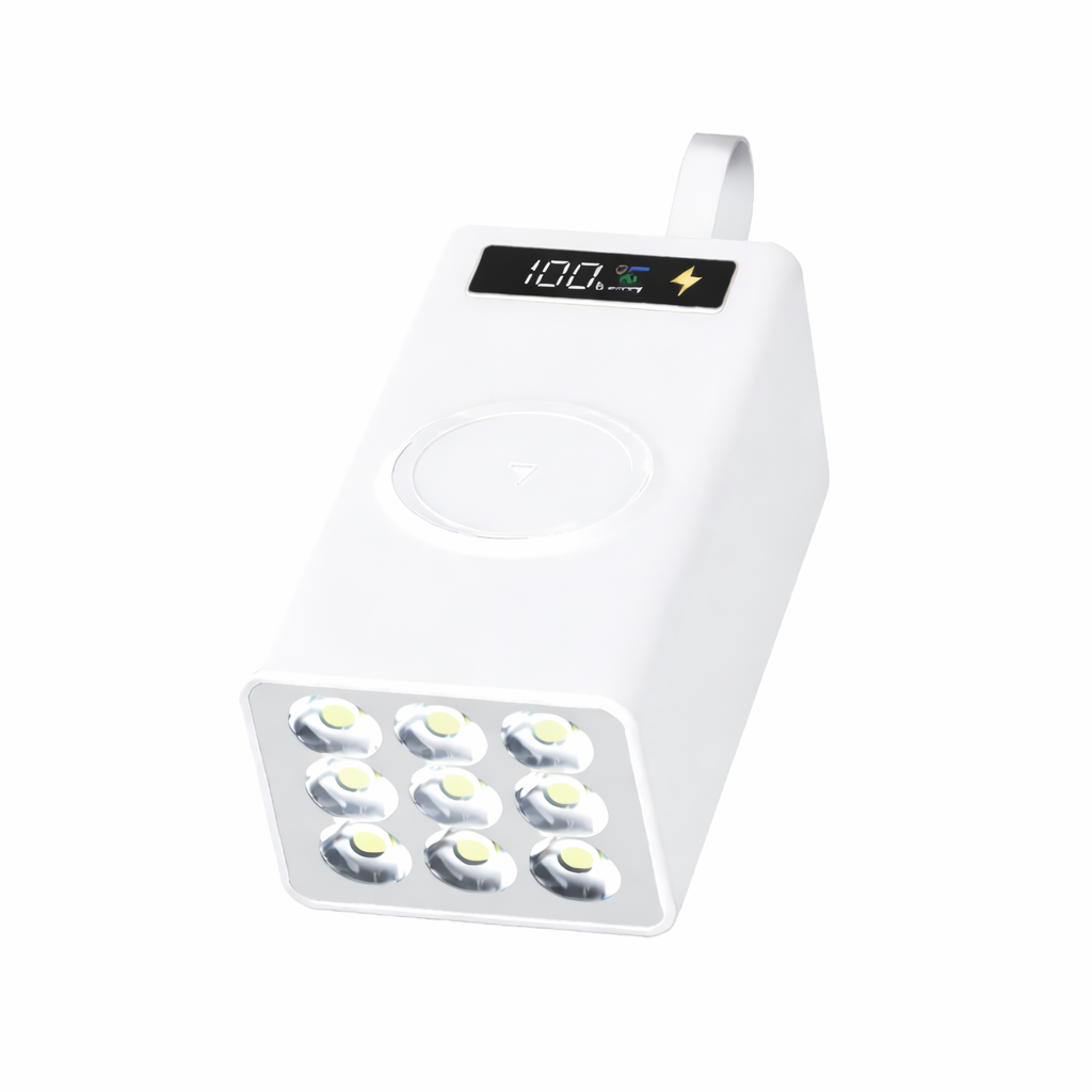 Корпус для повербанка 21х18650 D21-PD-QI с беспроводной зарядкой и LED-фонарем Белый (32161288) Корпус для повербанка 21х18650 D21-PD-QI с беспроводной зарядкой и LED-фонарем Белый (32161288)