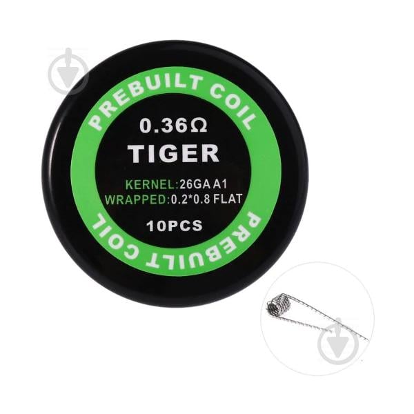 Комплект спиралей PREBUILT Tiger Coil 0.36 10 шт Ом (bs055-hbr)