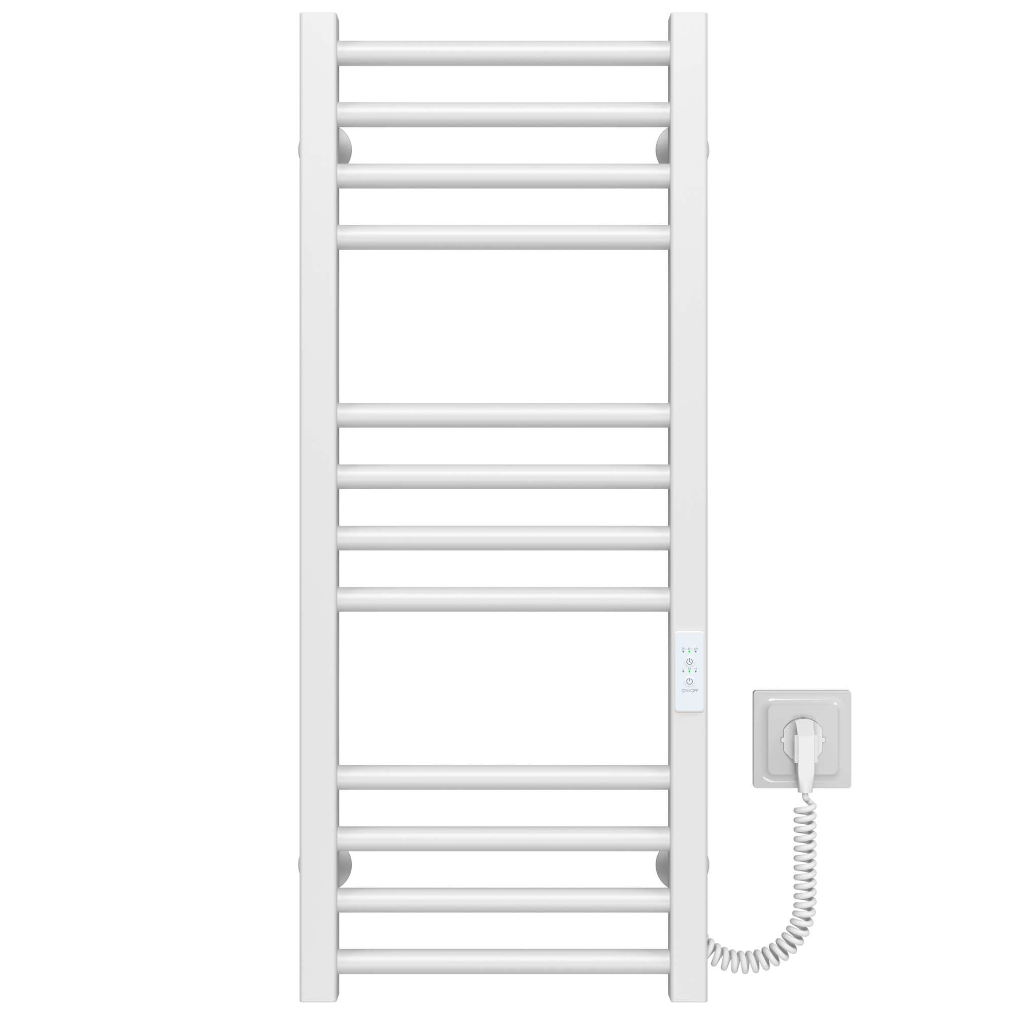 Рушникосушарка електрична Deffi Lima П12 WD04 праве підключення нержавіюча сталь 400х800 мм Білий (A.LI.80.40.12.E.W.R.4)