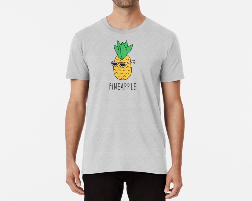 Футболка мужская Stedman "Fineapple" L Серый Меланж (ПН41-9)