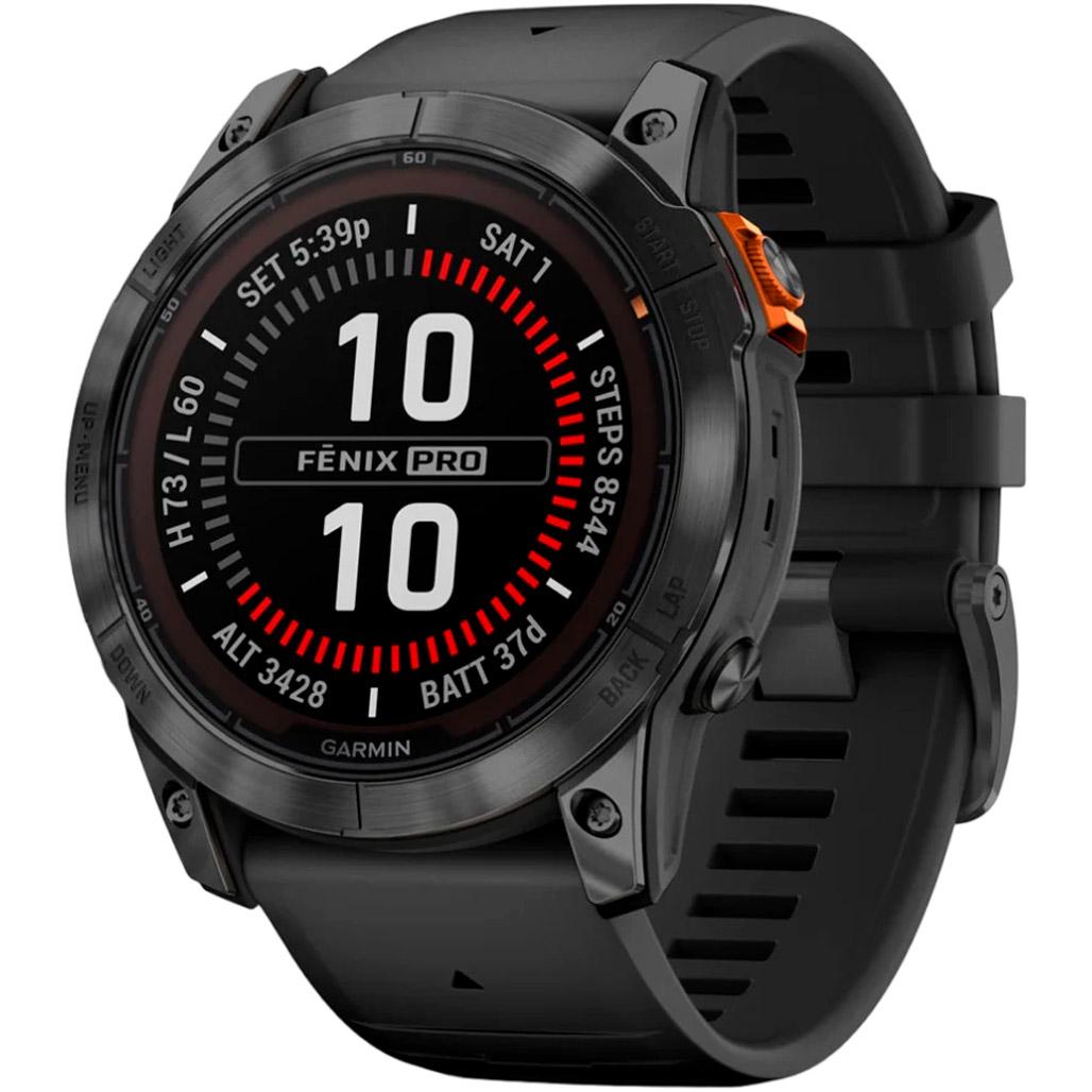 Смарт-часы Garmin Fenix 7X Pro Solar Edition 51 мм Slate Gray with Black Band (010-02778-00)