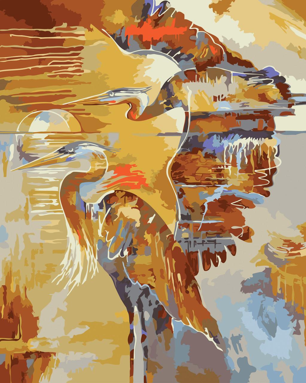 Картина по номерам Идейка Аисты 40x50 см (skl-КНО2479)