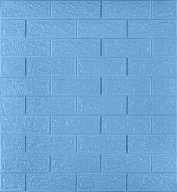 3D-панель декоративная самоклеящаяся под кирпич 700x770x3 мм Бирюзово-синий (BN3-025) 3D-панель декоративная самоклеящаяся под кирпич 700x770x3 мм Бирюзово-синий (BN3-025)