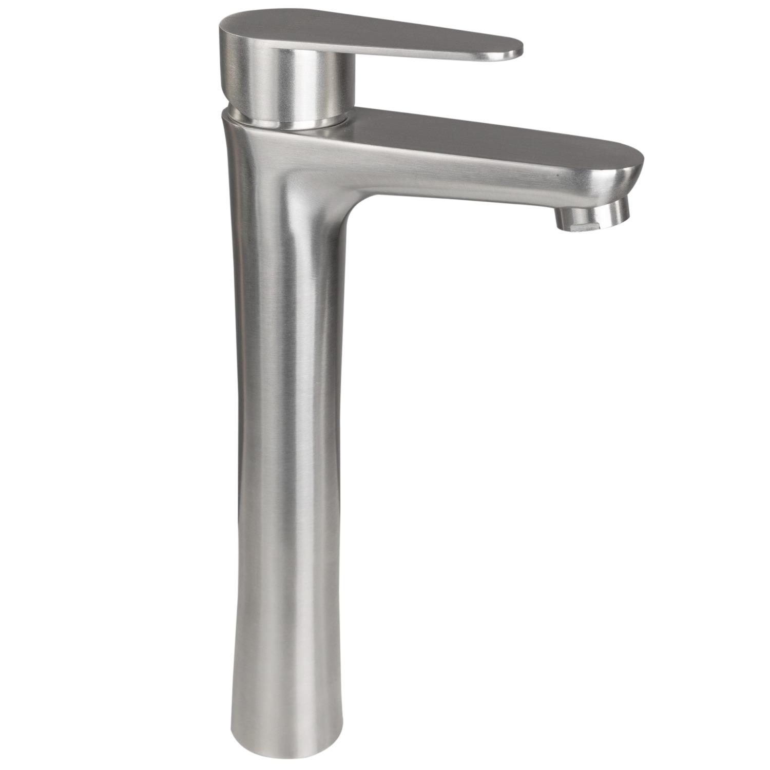 Смеситель для умывальника PLATINUM Germece 8516 PLS-A20219 высокий однорычажный Сатин (151384)